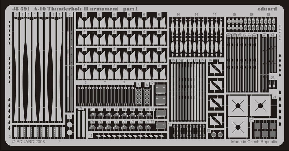 Armement Eduard 48591 A-10 1/48 (HOBBY BOSS) – immagine 2