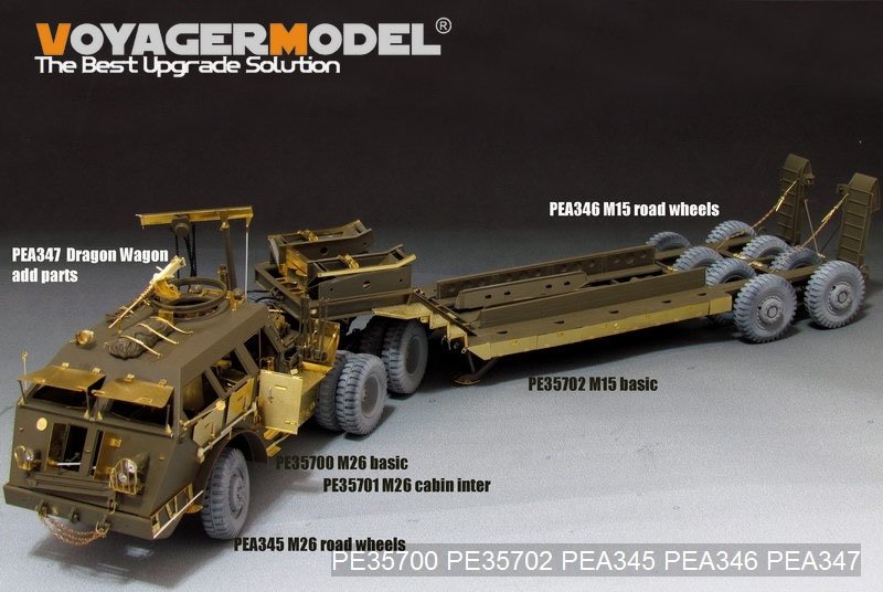 Pièces supplémentaires pour le véhicule de dépannage américain M26 de la Seconde Guerre mondiale Voyager Model PEA347 (pour TAMIYA 35230/35244) à l&amp;#39;échelle 1/35 – immagine 2