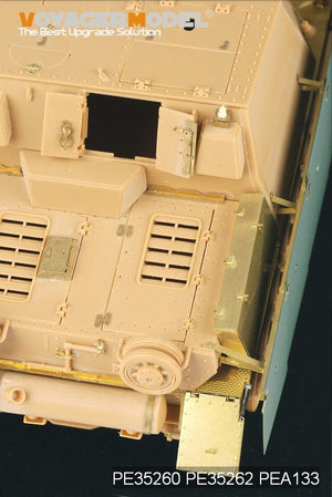 Jupes latérales pour Sturmpanzer IV Brummbar allemand de la Seconde Guerre mondiale (version initiale) - Modèle Voyager PEA133 (pour Tristar 35038) - Échelle 1/35 – image 5