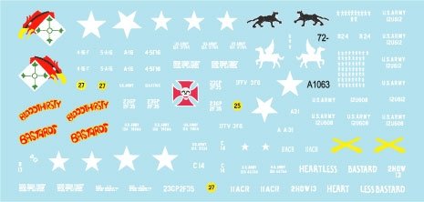Star Decals 72-A1063 Gros canons au Vietnam. Obusiers automoteurs M108 et canons de 155 mm M109 de l&amp;#39;armée américaine, échelle 1/72 – Bild 3