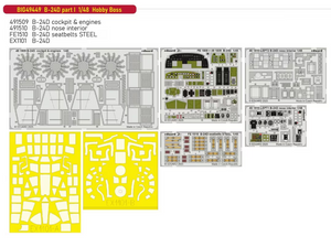Eduard BIG49449 B-24D partie I HOBBY BOSS 1/48