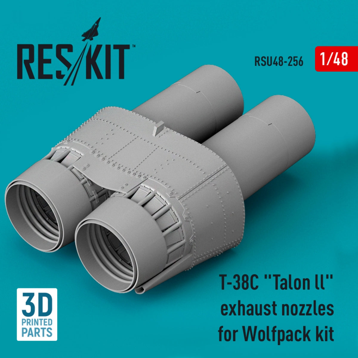 TUYAUX D&amp;#39;ÉCHAPPEMENT RESKIT RSU48-0256 T-38C « TALON LL » POUR MAQUETTE WOLFPACK (IMPRIMÉS EN 3D) 1/48 – image 2