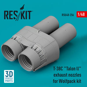 TUYAUX D&amp;#39;ÉCHAPPEMENT RESKIT RSU48-0256 T-38C « TALON LL » POUR MAQUETTE WOLFPACK (IMPRIMÉS EN 3D) 1/48 – image 2