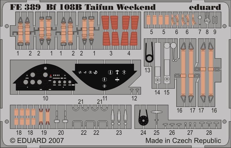 Eduard FE389 Bf 108B Week-end de Taïfun EDUARD 1/48
