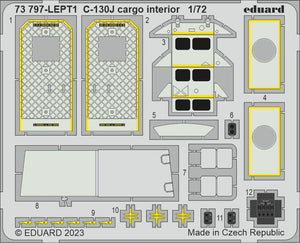 Eduard 73797 Intérieur cargo C-130J ZVEZDA 1/72