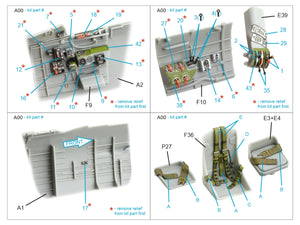 Quinta Studio QD48647 Boston III (DB-7B) 3D-Printed &amp; coloured Interior on decal paper (HK models) 1/48