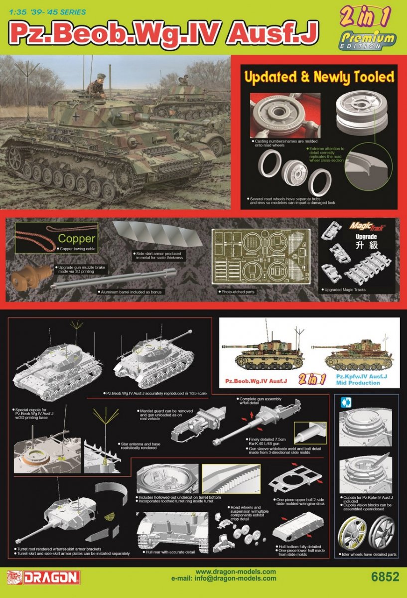 Dragon 6852 Pz.Beob.Wg.IV Ausf.J - Édition Premium 1/35