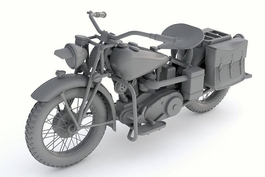 Moto militaire américaine Thunder Model 35003 Indian 741B 1/35 – Bild 6