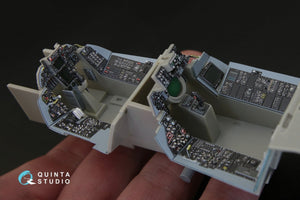 Intérieur imprimé en 3D et coloré sur papier décalcomanie Quinta Studio QD32032 pour F-14A (maquette Tamiya) au 1/32 – image 8