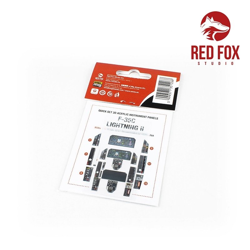 Red Fox Studio QS-32127 F-35C Lightning II (pour maquette Trumpeter) 1/32 – image 2