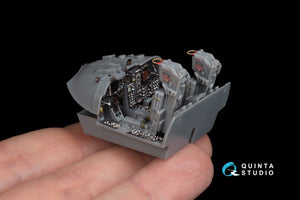 Intérieur imprimé en 3D et coloré sur papier décalcomanie Quinta Studio QD48165 A-6E Intruder (pour kit HobbyBoss) 1/48 – Bild 6