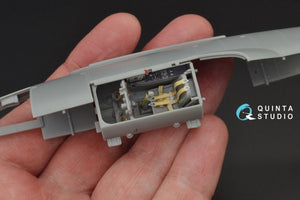 Intérieur imprimé en 3D et coloré sur papier décalcomanie Quinta Studio QD48089 Me-262A (pour kit HobbyBoss) 1/48  – image 8