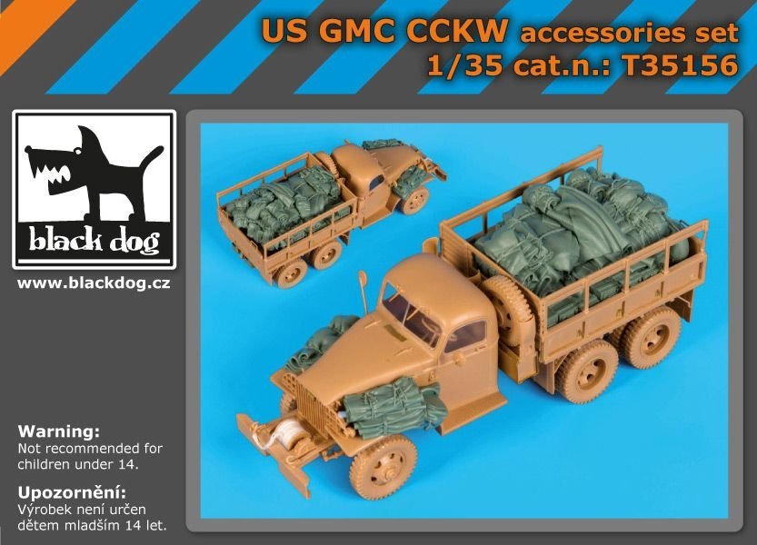 Ensemble d&amp;#39;accessoires Black Dog T35156 US GMC CCKW 1/35