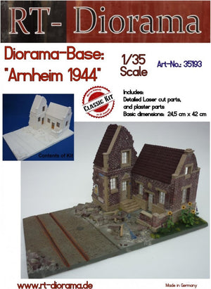 RT-Diorama 35193 Diorama-Base : &amp;quot;Arnheim 1944&amp;quot; Nouvelle version 1/35