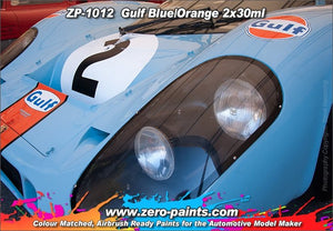 Peintures Zero Paints ZP-1012 Bleu Golfe et Orange 2 x 30 ml – image 3