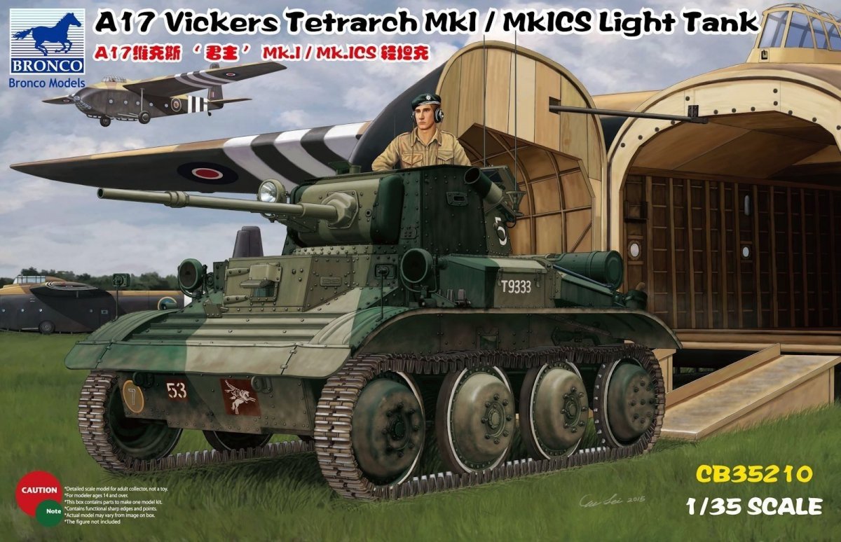 Bronco CB35210 A17 Vickers Tetrarch MkI / MkICS Char léger 1/35