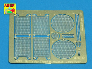 Aber 35G06 Grilles pour char allemand King Tiger, Jagdtiger (1/35)