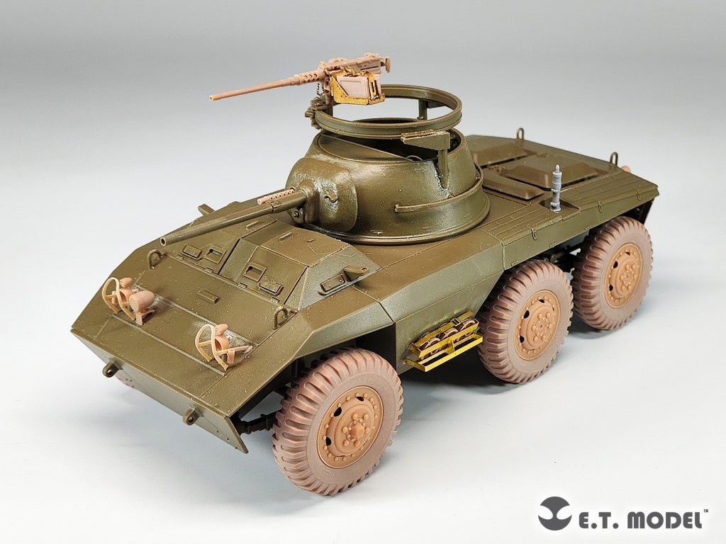 ET Model P35-150 USArmy M8/M20 Voiture blindée légère Roues affaissées pour maquette TAMIYA 1/35 – image 4