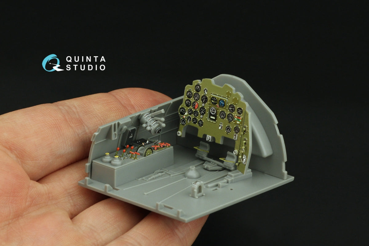 Intérieur coloré imprimé en 3D sur papier décalcomanie (Hasegawa) Quinta Studio QD32238 Mitsubishi J2M3/5/6 Raiden 1/32 – image 6