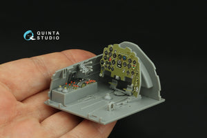 Intérieur coloré imprimé en 3D sur papier décalcomanie (Hasegawa) Quinta Studio QD32238 Mitsubishi J2M3/5/6 Raiden 1/32 – image 6