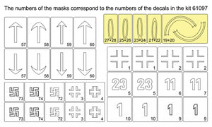 Omask 34047 Masques Heinkel He-162 (pour Miniart 48009) 1/48 – image 2