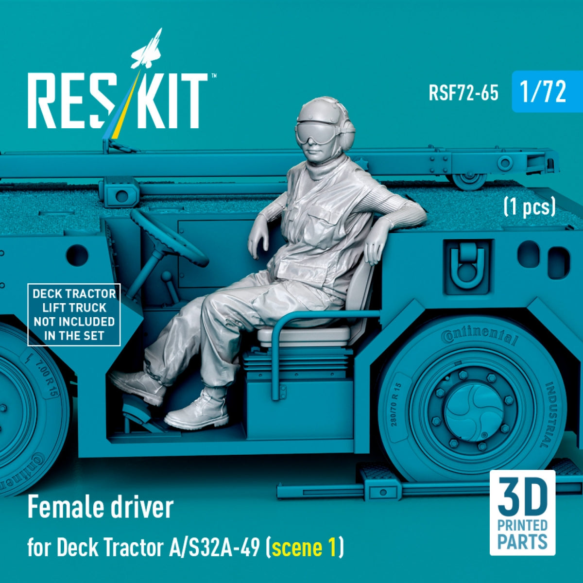 RESKIT RSF72-0065 Conductrice pour tracteur de terrassement A/S32A-49 (scène 1) (1 pièce) (Impression 3D) 1/72 – Bild 2
