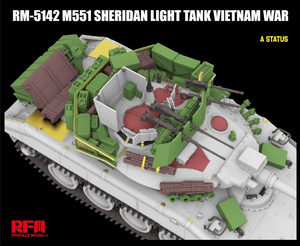Rye Field Maquette 5142 M551 Char léger Sheridan Guerre du Vietnam 1/35 – Bild 5