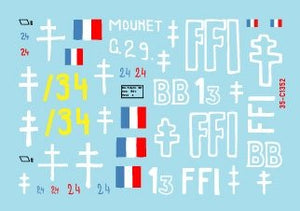 Star Decals 35-C1352 FFI 2. Beute-Panzers repris. Résistance française - Forces Françaises de l&amp;#39;Intérieur 1/35 – imagen 2