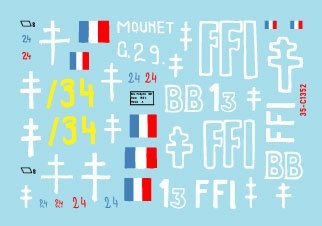 Star Decals 35-C1352 FFI 2. Beute-Panzers repris. Résistance française - Forces Françaises de l&amp;#39;Intérieur 1/35 – imagen 2
