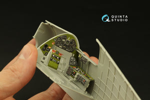 Intérieur imprimé en 3D et coloré sur papier décalcomanie Quinta Studio QD32195 F6F-5 Hellcat (Trumpeter) 1/32 – imagen 9