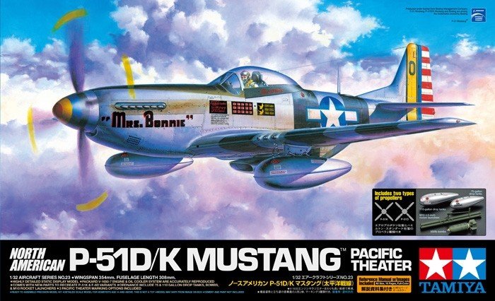 Tamiya 60323 P-51D/K Mustang - Front de l&amp;#39;océan Pacifique (1/32)