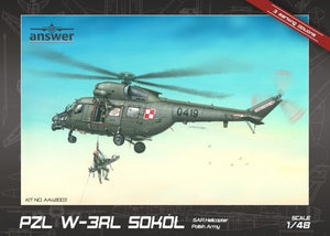 Answer AA48003 PZL W-3RL Sokół Sar Hélicoptère de l&amp;#39;Armée Polonaise 1/48