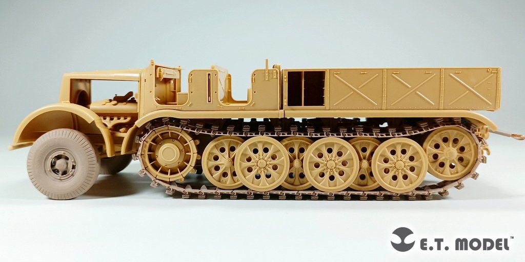 Maquette ET Model P35-062 Sd.Kfz.9 allemand de 18 tonnes (Seconde Guerre mondiale) FAMO, roues avant affaissées et chenilles fonctionnelles, échelle 1/35 – immagine 11