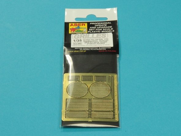 Aber 35G36 Grilles pour Jagdpanther Ausf.G1 et G2 early (Takom) 1/35  – Bild 2