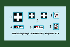 Hobby Boss 82478 Char léger hongrois 38M Toldi II (B40) (1/35) – image 4