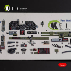 Décalcomanies 3D intérieures KELIK K48016 P-47D « Thunderbolt » pour maquette Italeri/Academy au 1/48 – Bild 4
