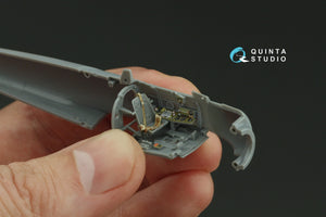 Intérieur coloré imprimé en 3D sur papier décalcomanie (Tamiya) pour A6M2 Zero (Mitsubishi Prod.) de Quinta Studio QD72162, échelle 1/72 – image 7