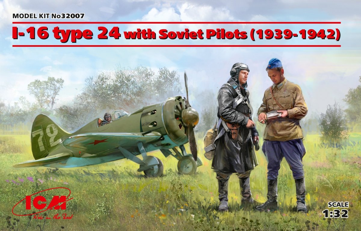 ICM 32007 I-16 type 24 avec pilotes soviétiques (1939-1942) 1/32