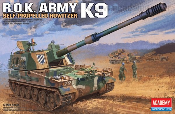 Academy 13219 Obusier automoteur K9 de l'armée de la République de Corée, échelle 1/35