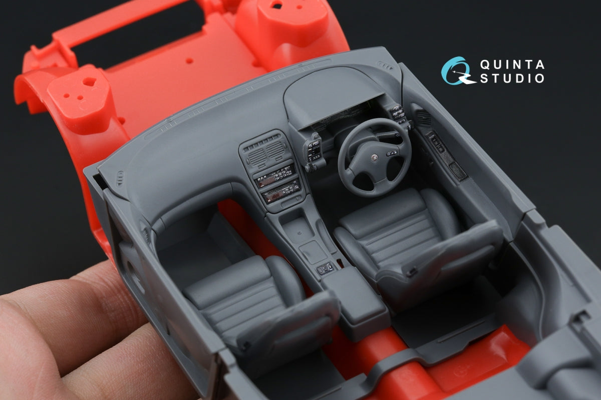 Intérieur coloré imprimé en 3D sur papier décalcomanie (Hasegawa) Quinta Studio QD24020 Nissan Fairlady 300ZX Z32, échelle 1/24 – image 13