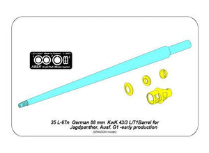 Aber 35L-067N Canon de 88 mm Pak 43/3 L/71 pour chasseur de chars allemand Jagdpanther Ausf.G1 précoce (1/35) – image 6