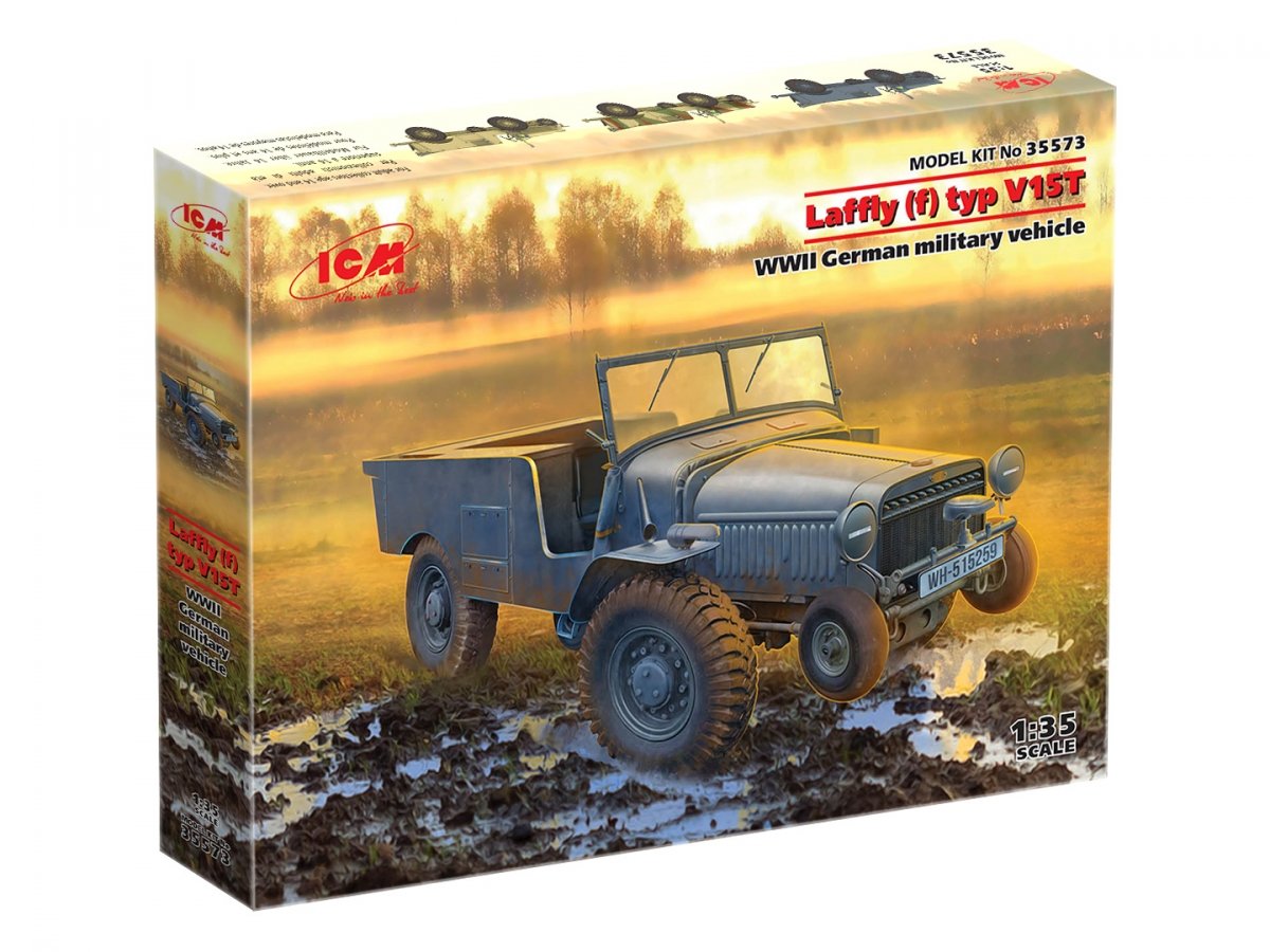 ICM 35573 Laffly (f) Type V15T Véhicule militaire allemand de la Seconde Guerre mondiale 1/35 – imagen 2