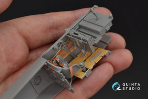 Intérieur imprimé en 3D et coloré sur papier décalcomanie Quinta Studio QD32050 pour Fokker Dr.1 (pour maquette Meng) à l&amp;#39;échelle 1/32 – immagine 6