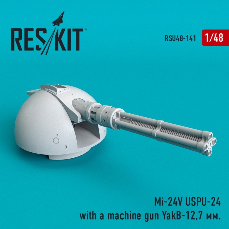 RESKIT RSU48-0141 Mi-24V USPU-24 avec une mitrailleuse YakB-12,7 mm 1/48