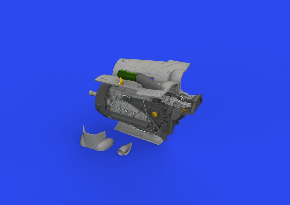 Moteur Bf 109G-6 Eduard 672352 - Maquette imprimée Eduard au 1/72