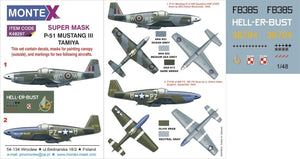 Montex K48297 P-51 Mustang III (RAF, USAAF) 1/48