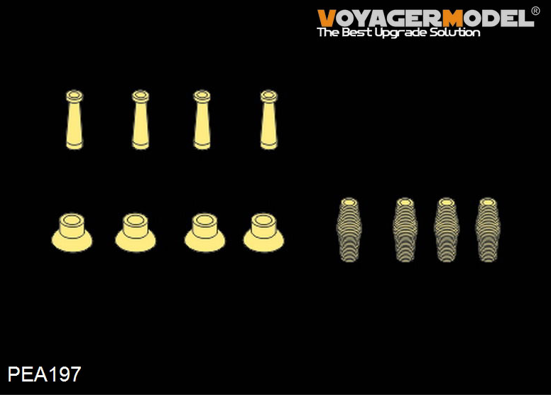Voyager modèle PEA197 Modern US AFV Atenna Base Set1 (Quad set) (Pour tous) 1/35