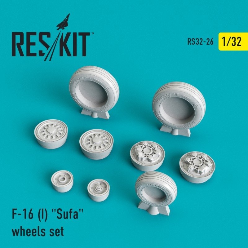 RESKIT RS32-0026 F-16 (I) « Sufa » jeu de roues 1/32