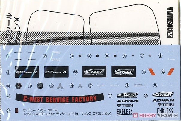 Aoshima 05897 Mitsubishi Lancer Evo &amp;#39;07 1/24  – immagine 9