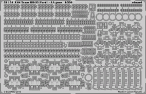 Eduard 53154 USS Texas BB-35 pt 1 - Canons AA TRUMPETER 1/350
